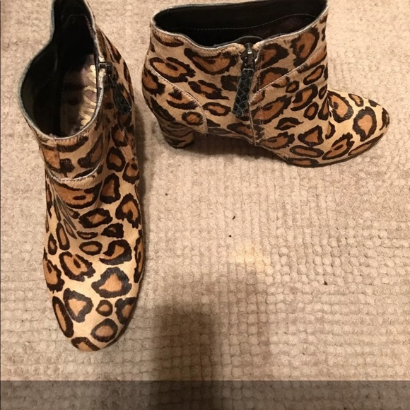 Sam Edelman Leopard Booties - Picture 2 of 3